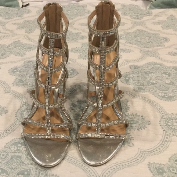 Aldo Caged Rhinestone Sandal sz 7 - Picture 4 of 4